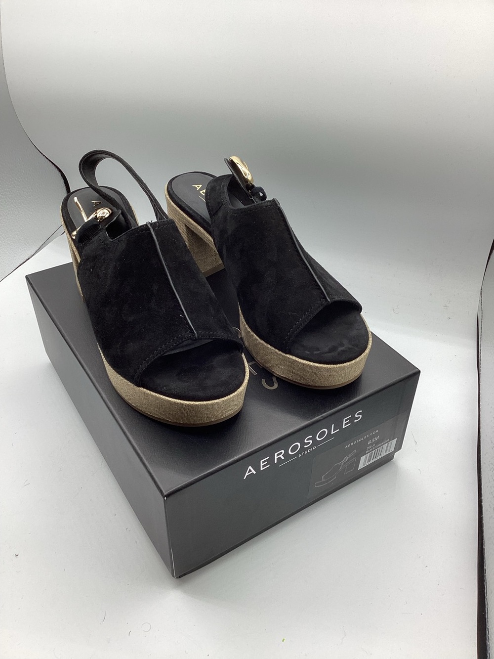 Aerosoles Zella slingback sandals, Women’s 8.5, black